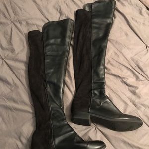 Over the knee Suede and Leather boots